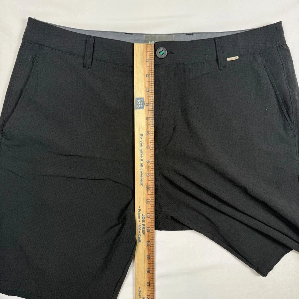 Linksoul Mens Black Boardwalker Golf Shorts Size 33 Stretch LS6170 Regular Fit